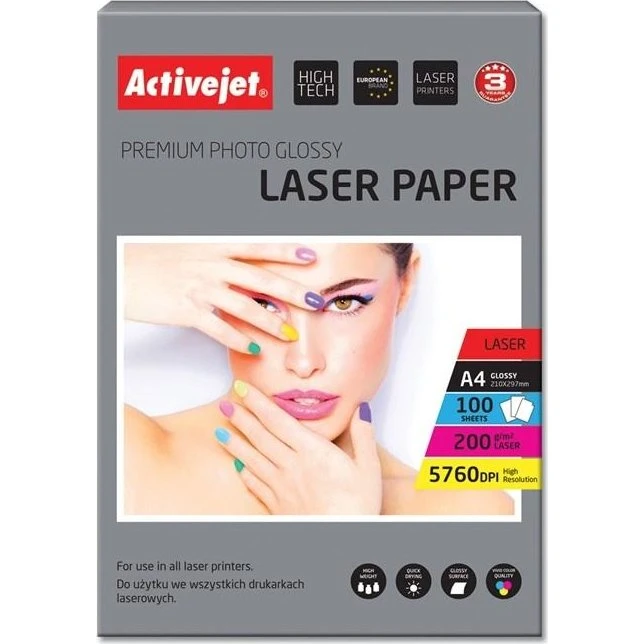 Activejet AP4-200G100L Fotopapir A4 200 g/m², 100 ark