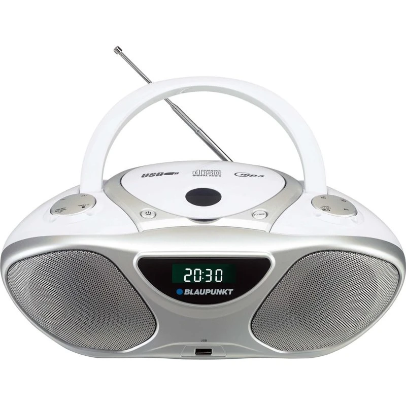Blaupunkt BB14WH Boombox, hvid/sølv