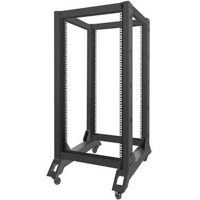 Lanberg 22U 19" Åben Ramme Serverrack, Sort, 600 × 800 mm