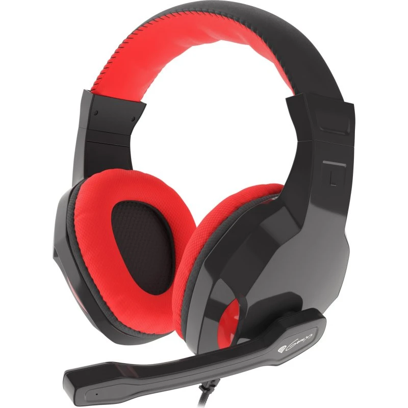 Natec Genesis Argon 110 Kablet Høretelefoner Sort/Rød