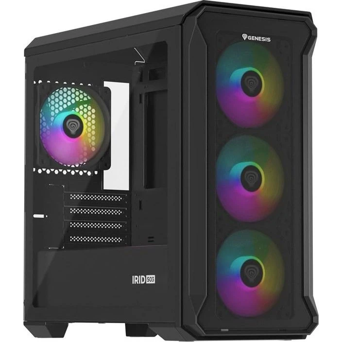 Genesis Irid 503 ARGB Micro Tower, Sort