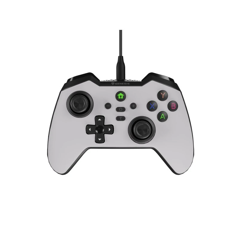 Genesis Mangan 300 Hvid Gamepad – Kablet Controller til Android, Switch & PC