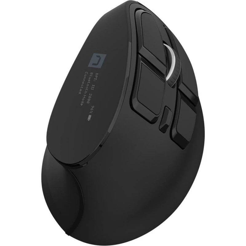Natec Euphonie Pro Trådløs Ergonomisk Mus, 4000 DPI, Sort