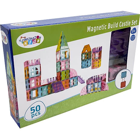 Constructor Kids magnetisk slotssæt, 50 dele
