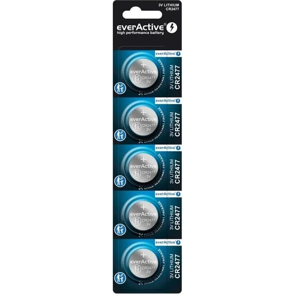 EverActive CR2477 5 stk. knapbatterier 3V 800mAh