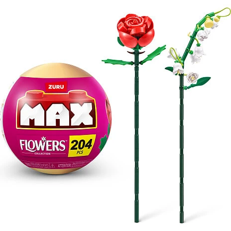 Max Bricks byggesæt - lange blomster (assort.)