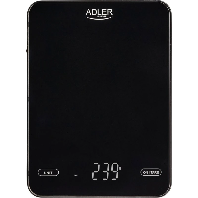 Adler Køkkenvægt USB-C 10kg/5g Sort