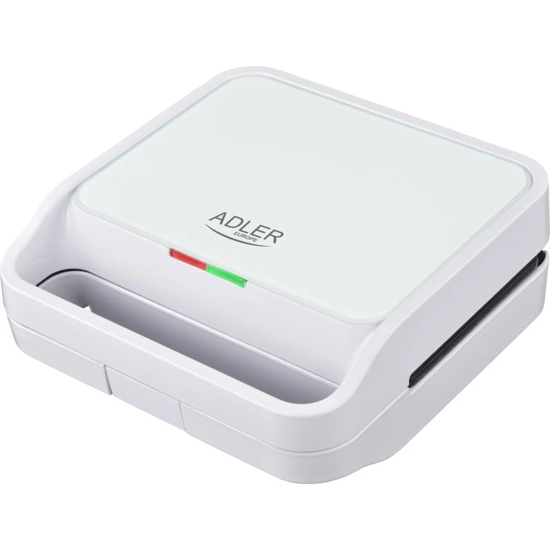 Adler AD3070 Sandwich Maker 2 i 1, 1100W, Hvid