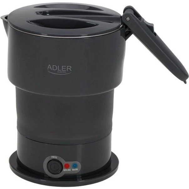 Adler AD 1377 Silikone Elkedel 600 ml, Grå