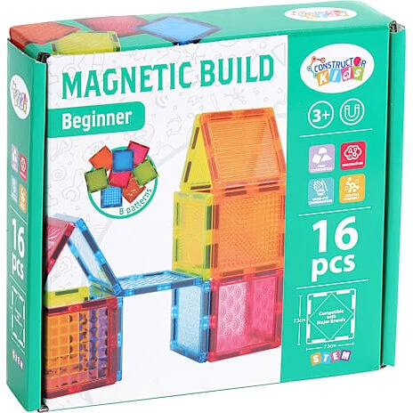 Constructor Kids magnetisk byggesæt, 16 dele