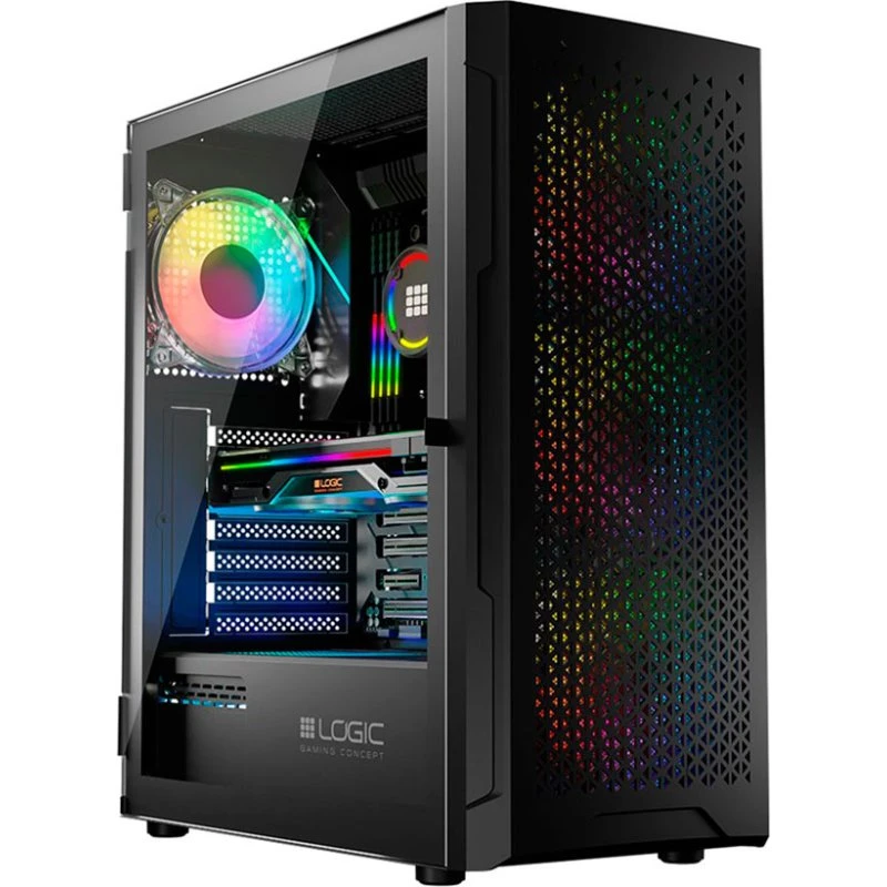Logic Concept ARAMIS ARGB PC-kabinet (ATX), Sort