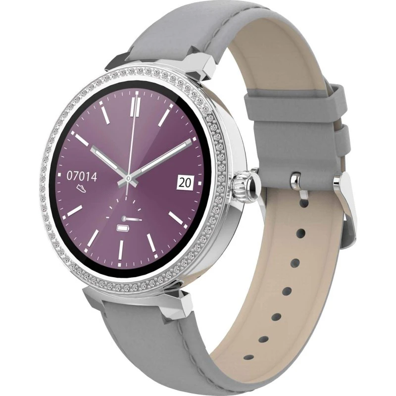 Denver SWC-342GR Smartwatch med puls- og blodiltsensor, grå