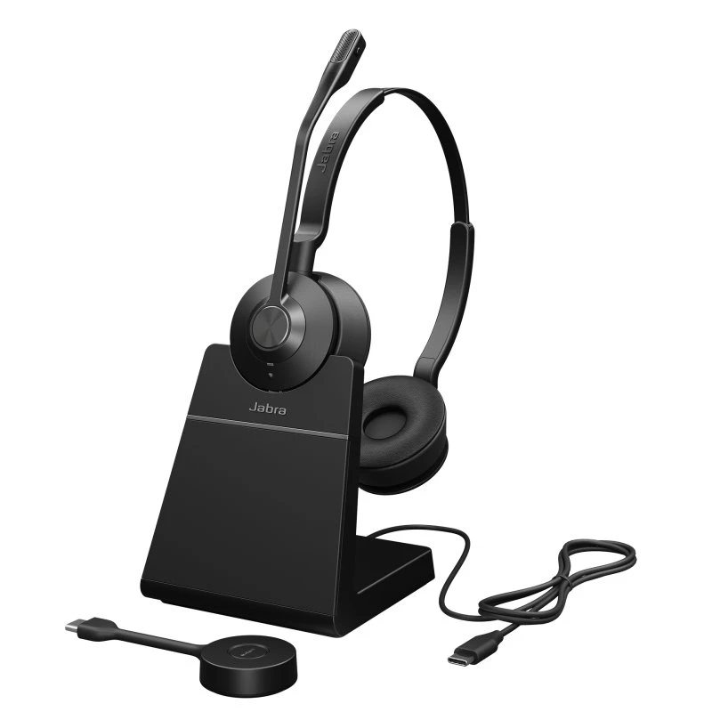 Jabra Engage 55 SE Stereo Trådløs Høretelefoner Sort