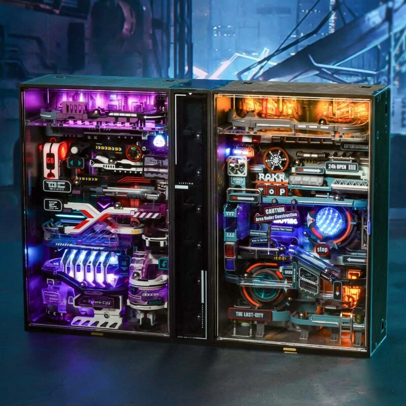 ROKR The Future City – Cyberpunk kuglebane byggesæt