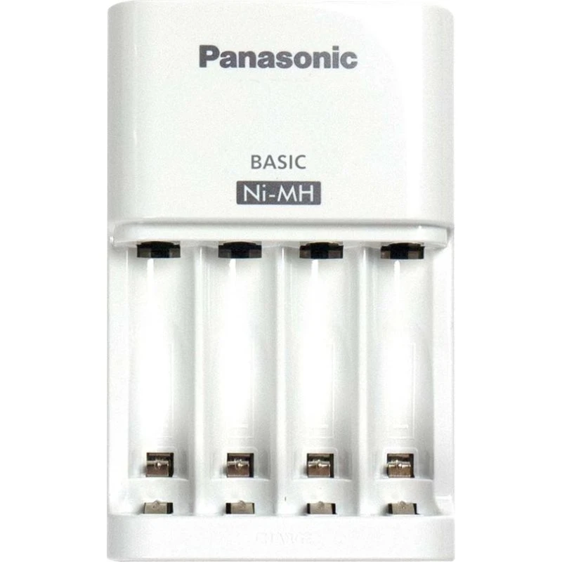 Panasonic BQ-CC51E Batterioplader, 4 Pladser, AA/AAA, Hvid