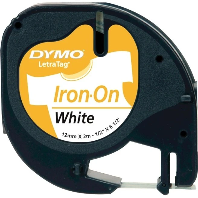 DYMO LetraTAG Stryg-på Etiketter Hvid 12mm x 2m