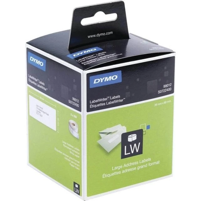 Dymo LabelWriter Hvid 89x36 mm (2x260)