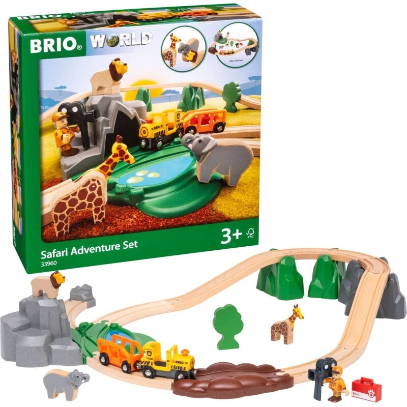 BRIO 33960 Safarieventyrsæt, togbane