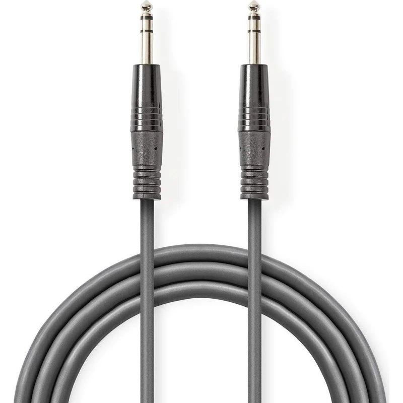 Nedis OnStage 6,35 mm TRS audiokabel, 1,5 m, mørkegrå