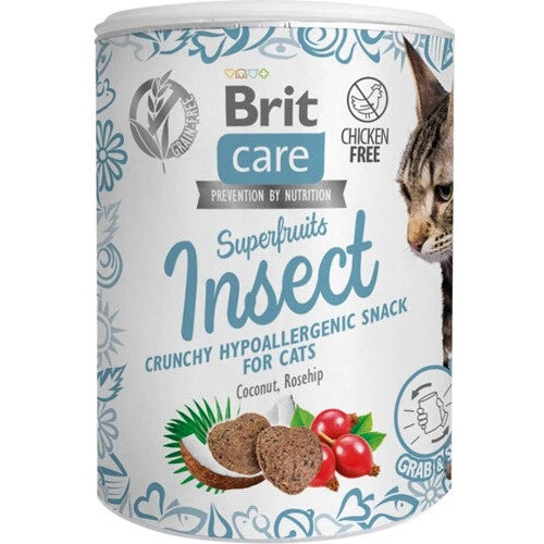 Brit Care Superfruits Insekter kattegodbid 100 g