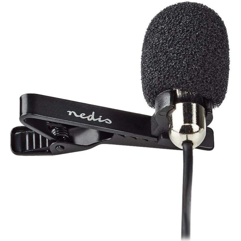 Nedis MICCJ105BK Clip-On Mikrofon med 3,5 mm-stik