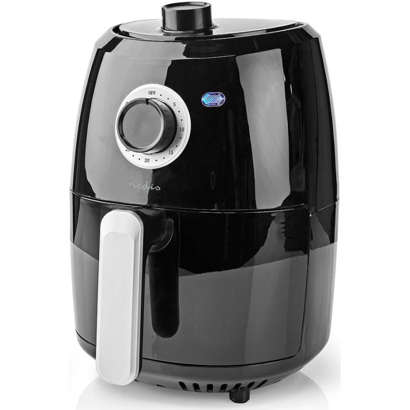 Nedis KAAF120FBK Hot Air Fryer 2,4 L, Aluminium/Sort