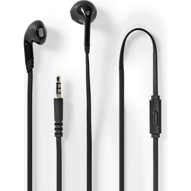 Nedis HPWD2021BK Kablede In-Ear Hovedtelefoner, Sort, 3,5 mm
