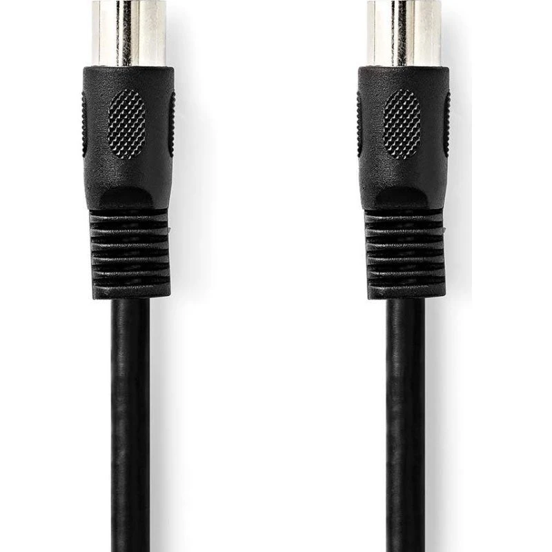Nedis CAGL20000BK10 1m DIN 5-pol Audio Kabel, Sort