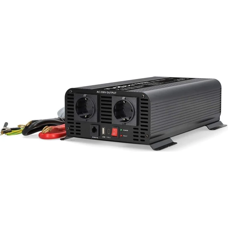 Nedis Power Inverter Pure Sine Wave 1000 W, 12 V DC