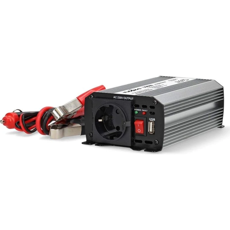 Nedis Modificeret Sinus Inverter 12V 300W, 600W Peak, Type F + USB