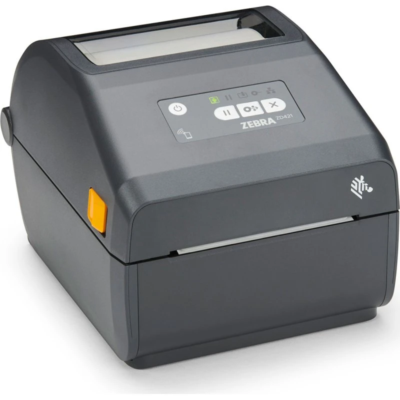Zebra ZD421c Termisk Overførsel, 203 dpi, 152 mm/sek, USB/LAN, Grå