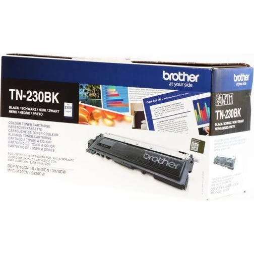 Brother TN230BK Sort Toner, 2.200 sider