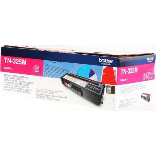Brother TN325M Magenta Toner, 3.500 sider