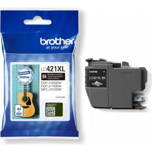 Brother LC421XLBK Sort Høj Kapacitet (500 sider)
