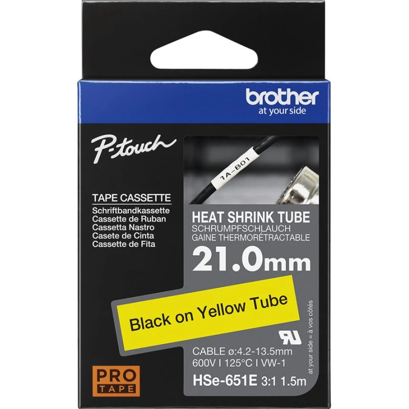 Brother HSE-651E Varmekrymperørtape 2,1 cm x 1,5 m