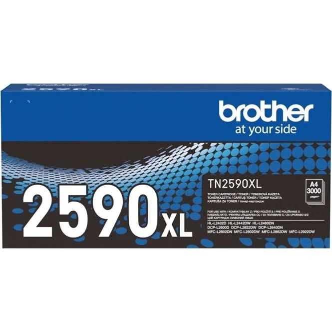 Brother TN2590XL Sort Toner 3000 Sider