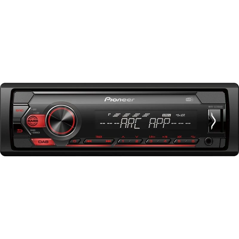 Pioneer MVH-S220DAB Bilradio, DAB+/FM/USB/MP3, 50W x 4