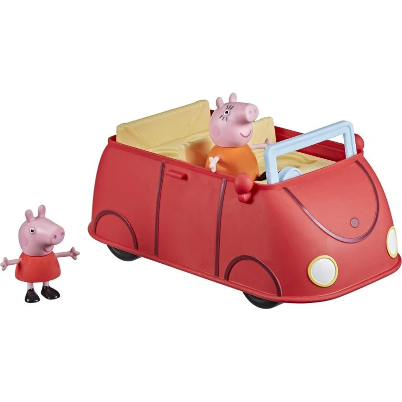 Peppa Pig Peppas Familie Røde Bil med Figurer