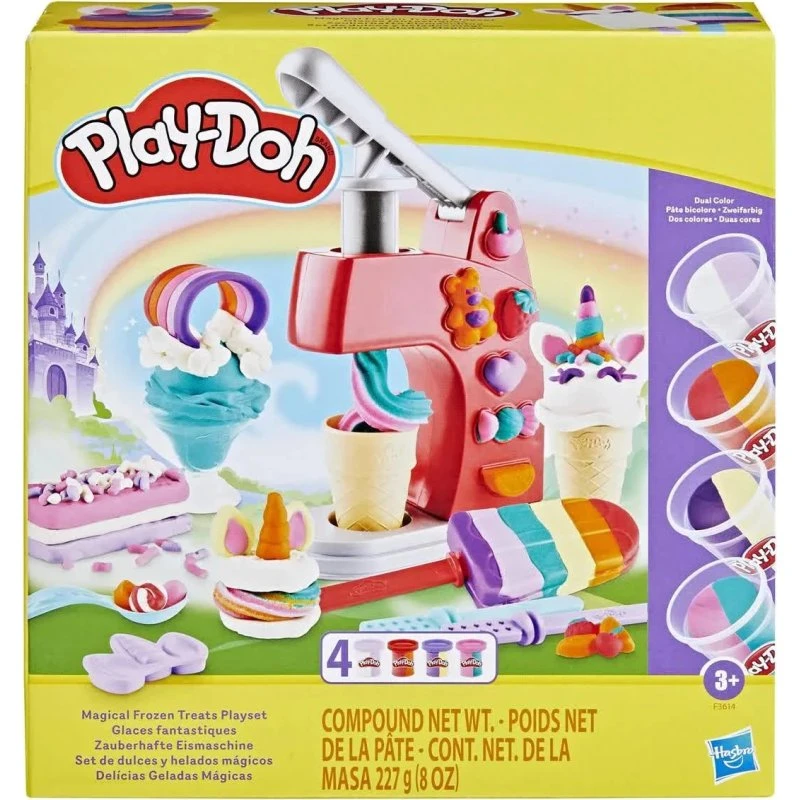 Play-Doh Magical Frozen Treats Ismaskine, 14 dele, 227g, 3+ år