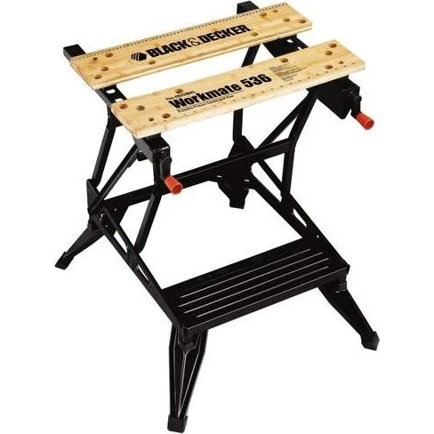 Black & Decker WM536-XJ Arbejdsbænk, 2-højde, foldbar, sort
