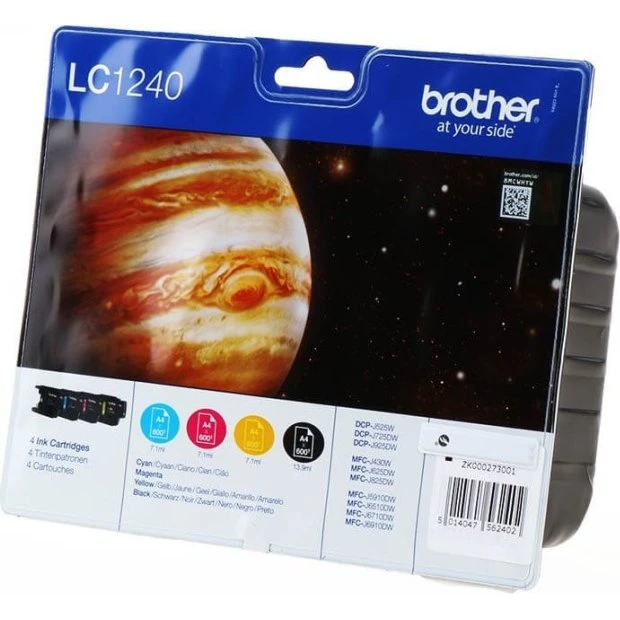 Brother LC1240VALBPDR Multipak Sort/Cyan/Magenta/Gul