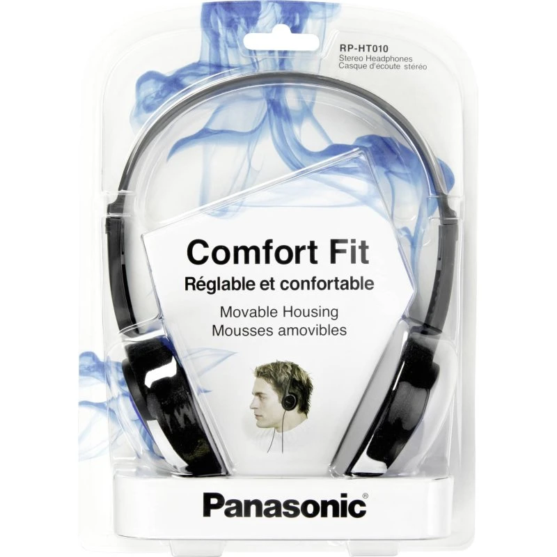 Panasonic RP-HT010E-A Blå On-Ear Hovedtelefoner, Kablet