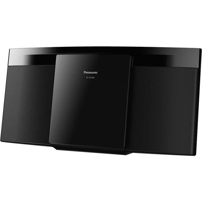 Panasonic HC200 Kompakt Vægghængt Mikrostereo Sort