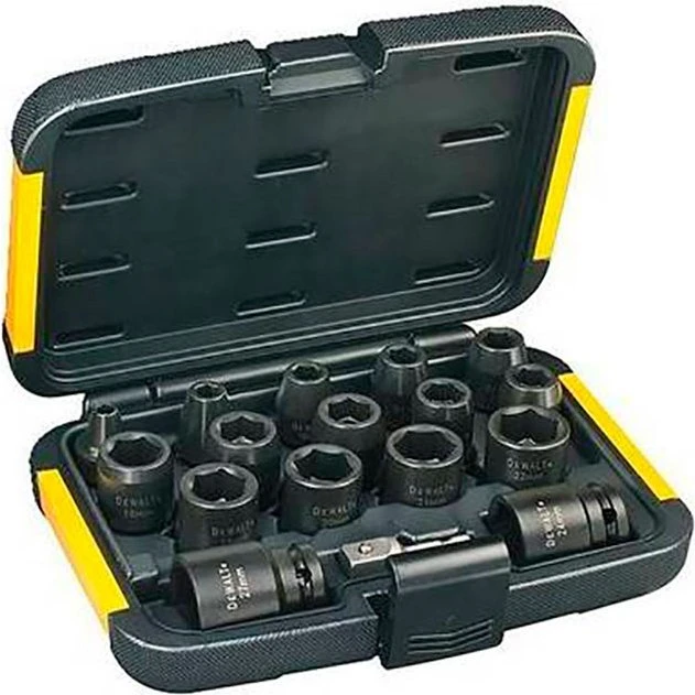 DeWalt DT7506-QZ Topnøglesæt 1/4"-3/8" (17 dele)