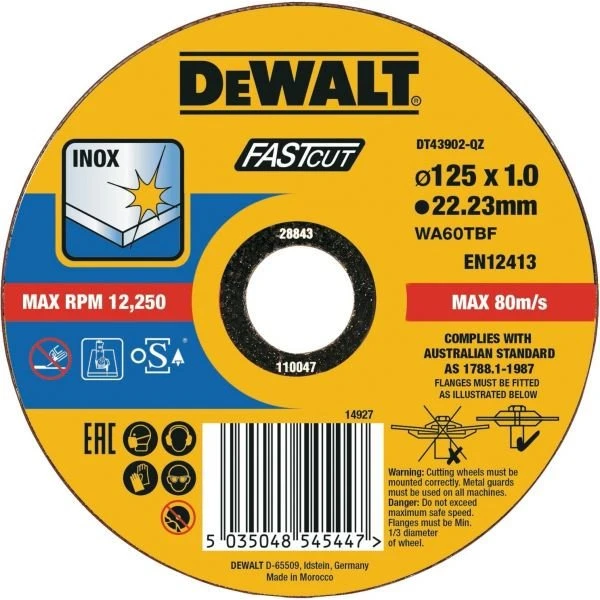DeWALT DT43902-QZ 125 mm Kæreskive til Metal og Beton