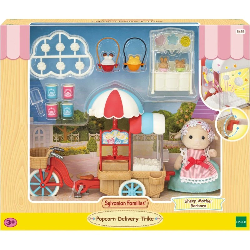 Sylvanian Families Popcorn Delivery Trike med Mummy Sheep