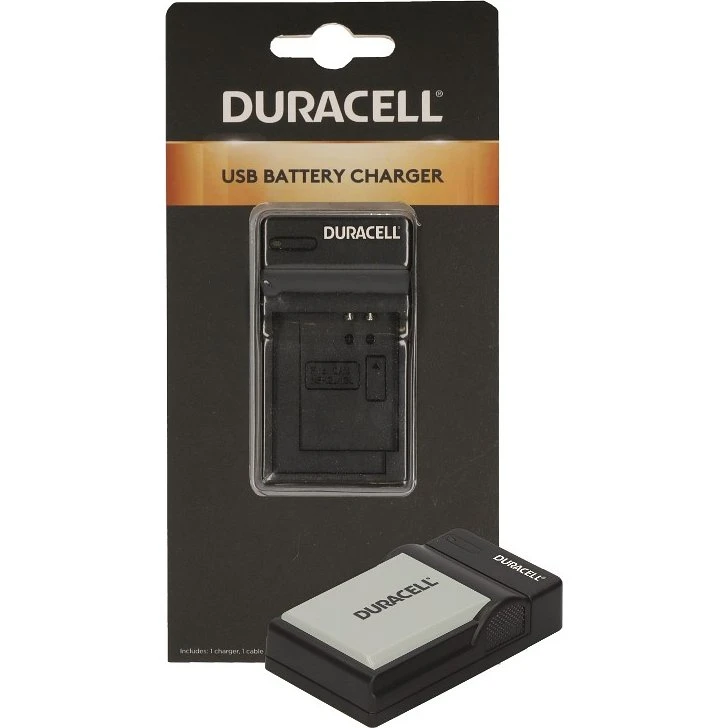 Duracell DRC5906 USB-batterioplader, sort