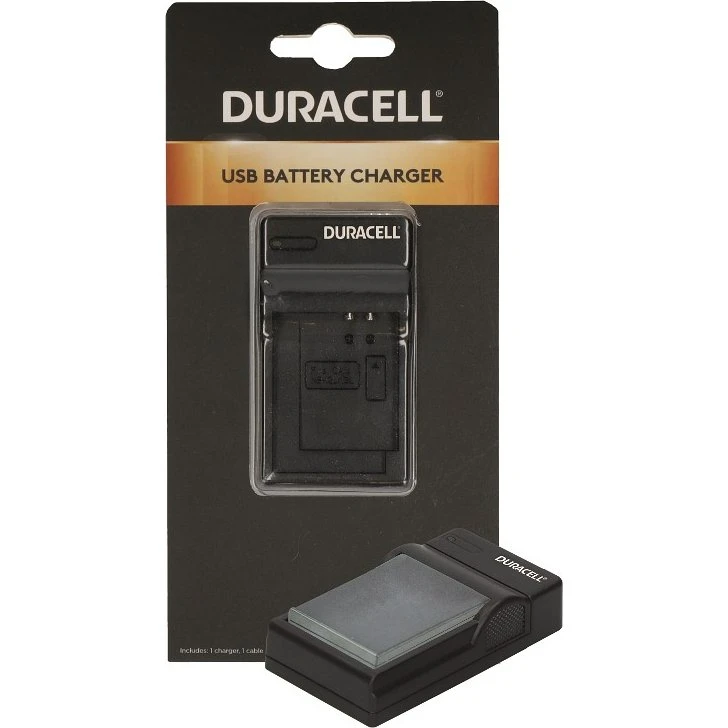 Duracell DRC5915 USB-batterioplader, sort