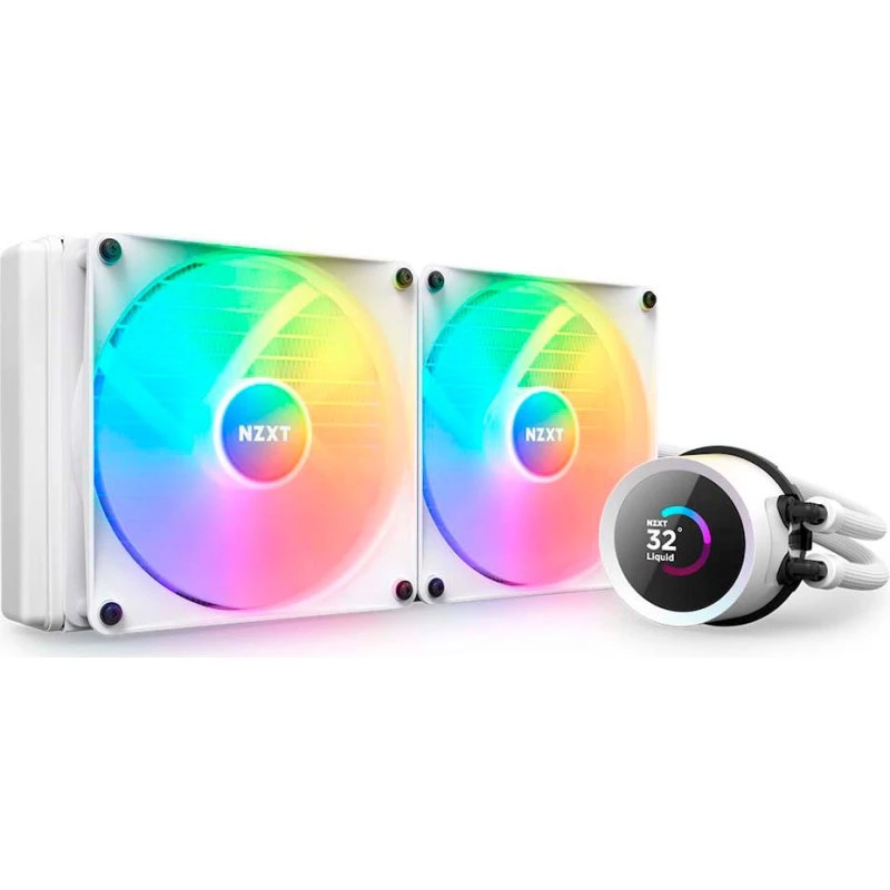 NZXT Kraken 280 White RGB 140mm CPU Vandkøling