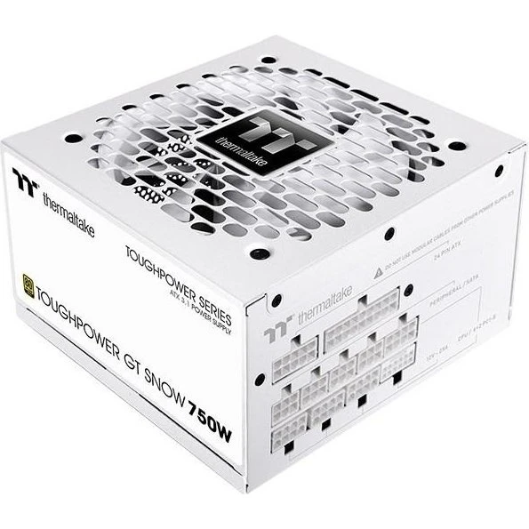 Thermaltake Toughpower GT Snow 750W ATX 3.1, hvid, fuldt modulær